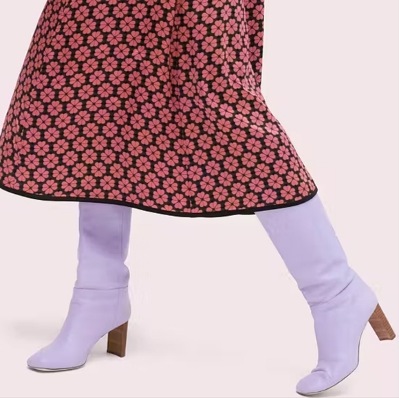 kate spade Shoes - Lavender Kate Spade Heeled Rochelle Boots Size 7.5